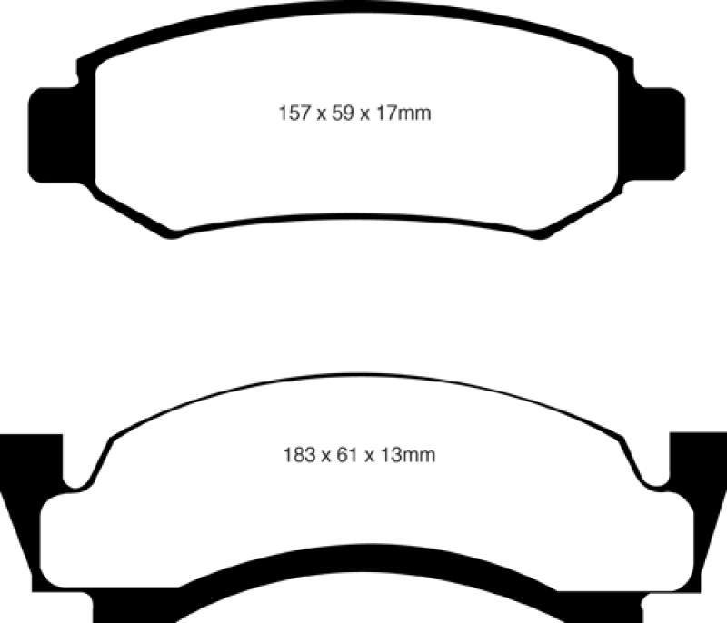 EBC Redstuff Bremsklötze, (Satz), (11,8" Bremse) vorne