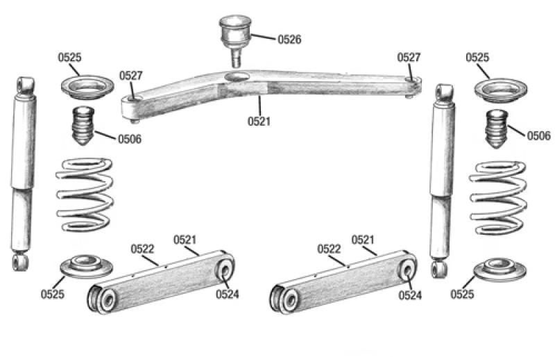 Stoßdämpfer hinten (Gasdruck)