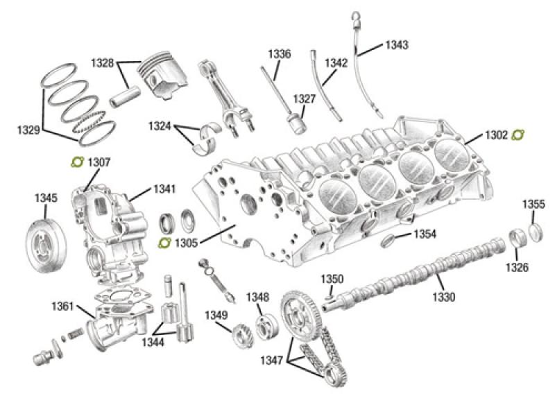 Kolbenringset 0,30 Übermaß